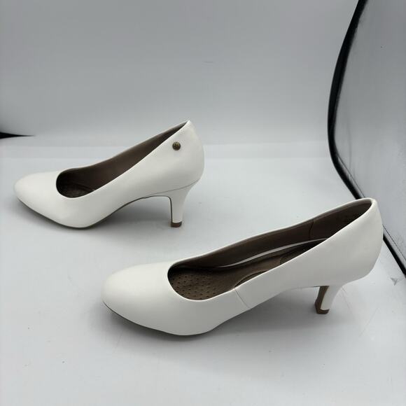 LifeStride Heels Womens Size 8 M Parigi‎ Soft System Pumps White Lightly Used - Picture 9 of 12